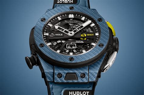 hublot unico golf blue carbon|Big Bang Unico Golf Sky Blue Carbon 45 mm .